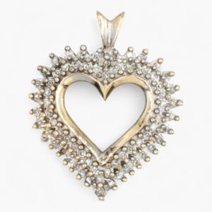 3882 Colgante de oro amarillo de 14K con diamantes