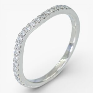 3997 Anillo de oro blanco de 14k con diamantes