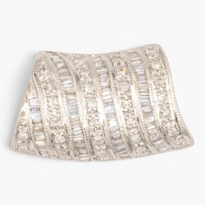 4129 Colgante de oro blanco 14K con diamantes