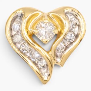 4131 Colgante de oro amarillo 14K con diamantes